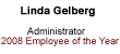 linda gelberg administrator 2008 employee of the year